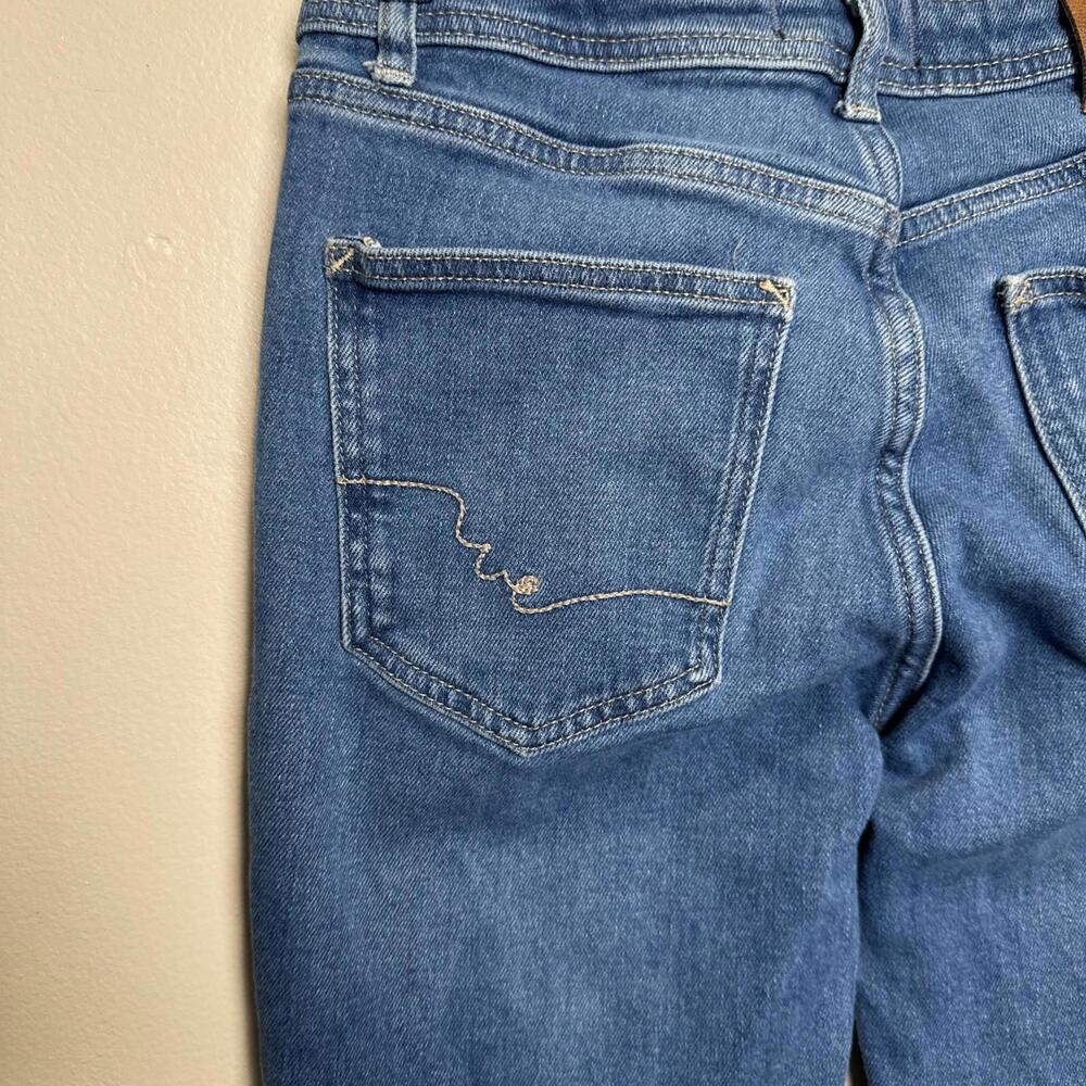 We The Free Jeans Women's 26 Blue Flare Bell Bottom High Rise Stretch Retro Y2K‎ - Picture 5 of 8